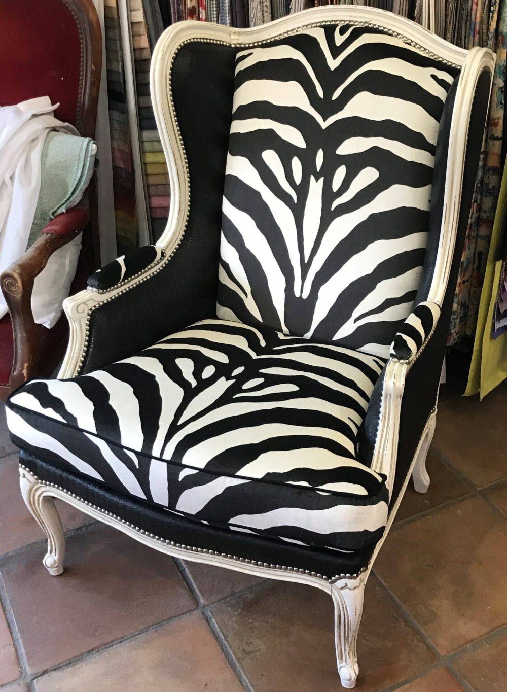 fauteuil zebre